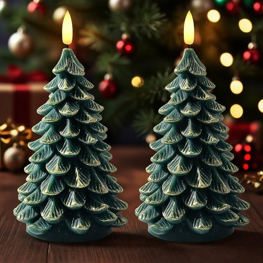 Christmas Decorations Indoor, Christmas Decor - Christmas Tree Candles Battery Operated, Flameles... | Amazon (US)