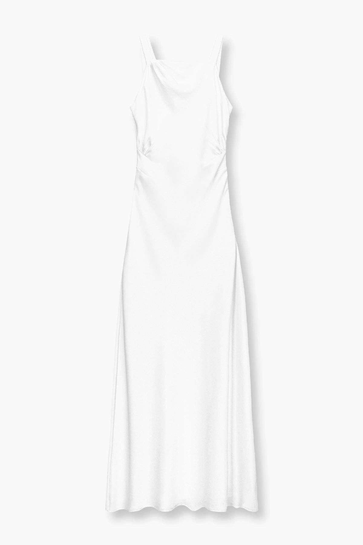 DRAPED BACK MAXI DRESS | WHITE | RTA