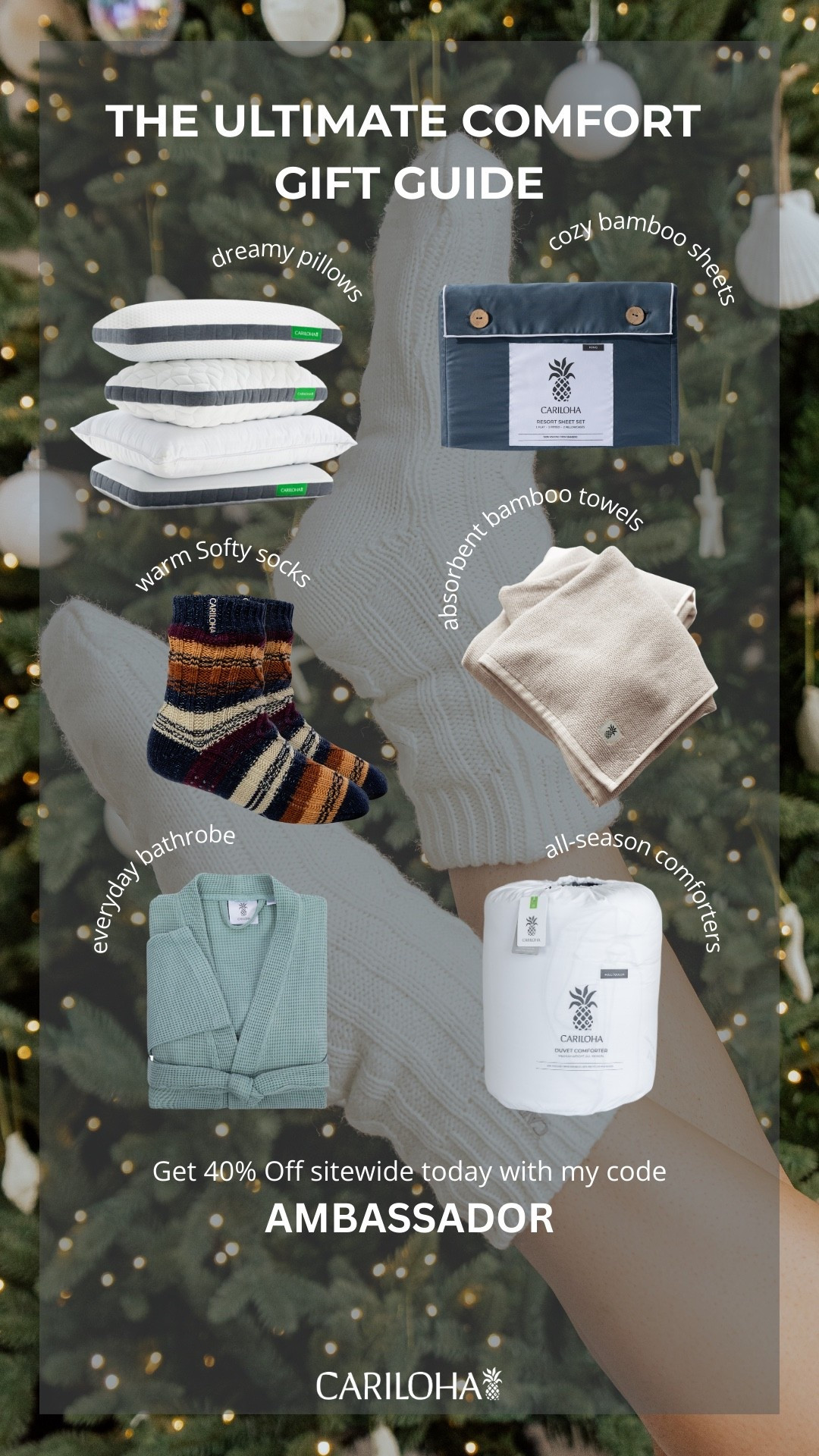 Gift guide for all my favorite Cariloha products
Use code ambassador to say 40% off