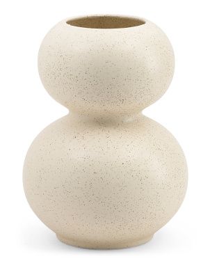 Made In Portugal 12in Round Speckled Vase | TJ Maxx