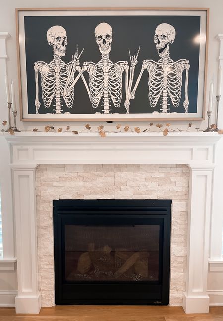 Fall mantle and Frame TV art.

#LTKunder50 #LTKhome #LTKSeasonal