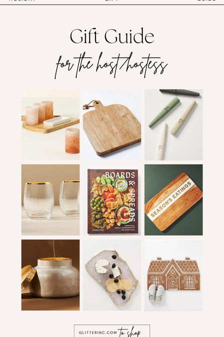 Gift guide for the host/ hostess, Himalayan salt shooters, wooden board, lighter, stemless glasses, cookbook, candle, marble board, welcome mat 

#LTKHoliday #LTKGiftGuide #LTKSeasonal