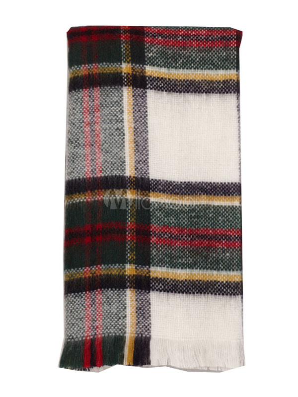 Women's Plaid Scarf Muticolor Soft Check Scarf | Milanoo