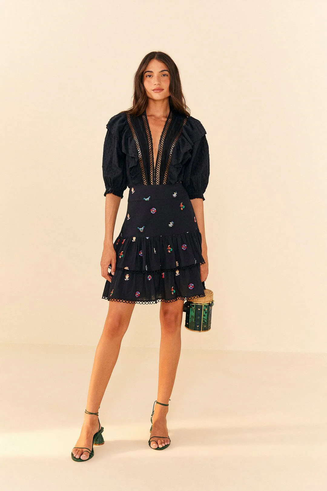 black lace bodysuit | FarmRio (US)