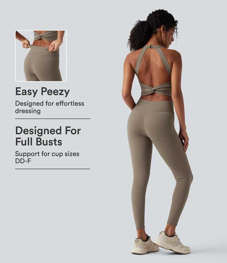 Halara UltraSculpt™ Tummy Control Training Jumpsuit with Pockets-Easy Peezy Edition E-G Cups | Halara-AU