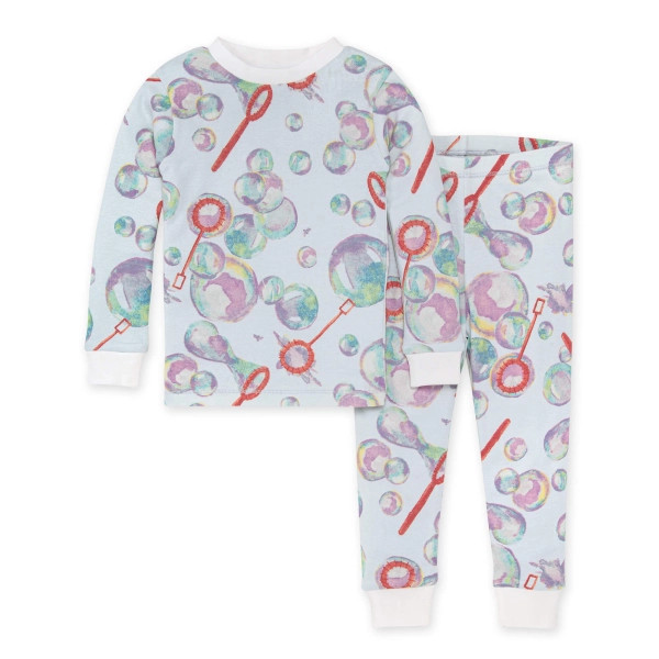 Bubbles Organic Cotton Pajamas - 2-Piece 12M | Burts Bees Baby