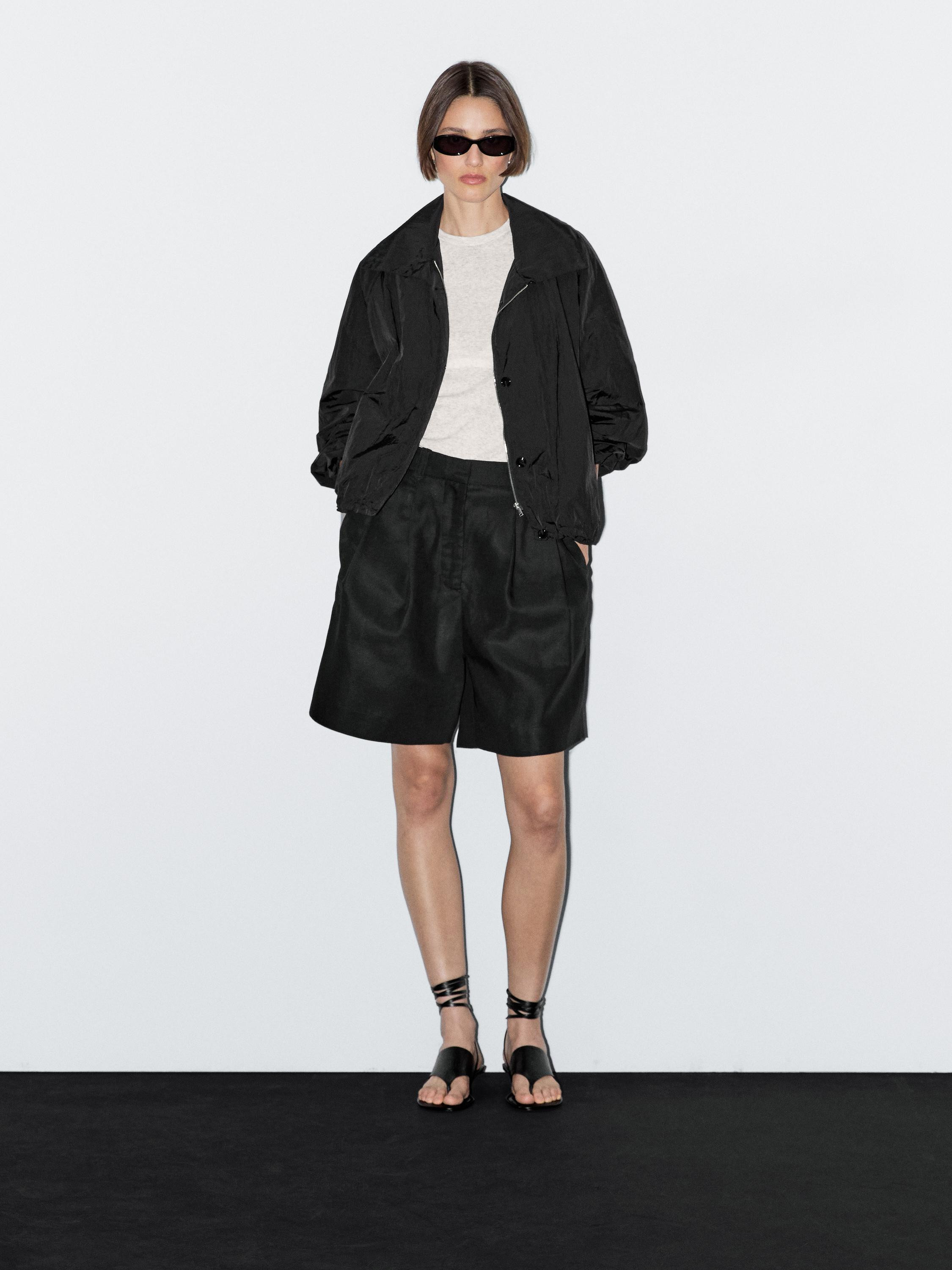 High neck bomber puff jacket | Massimo Dutti US