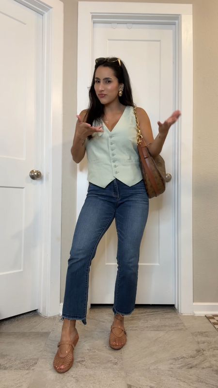 Vest small, jeans 2, shoes run tts 

Petite style, casual outfit, summer outfit, Amazon fashion, target style 

#LTKFindsUnder50 #LTKStyleTip #LTKVideo
