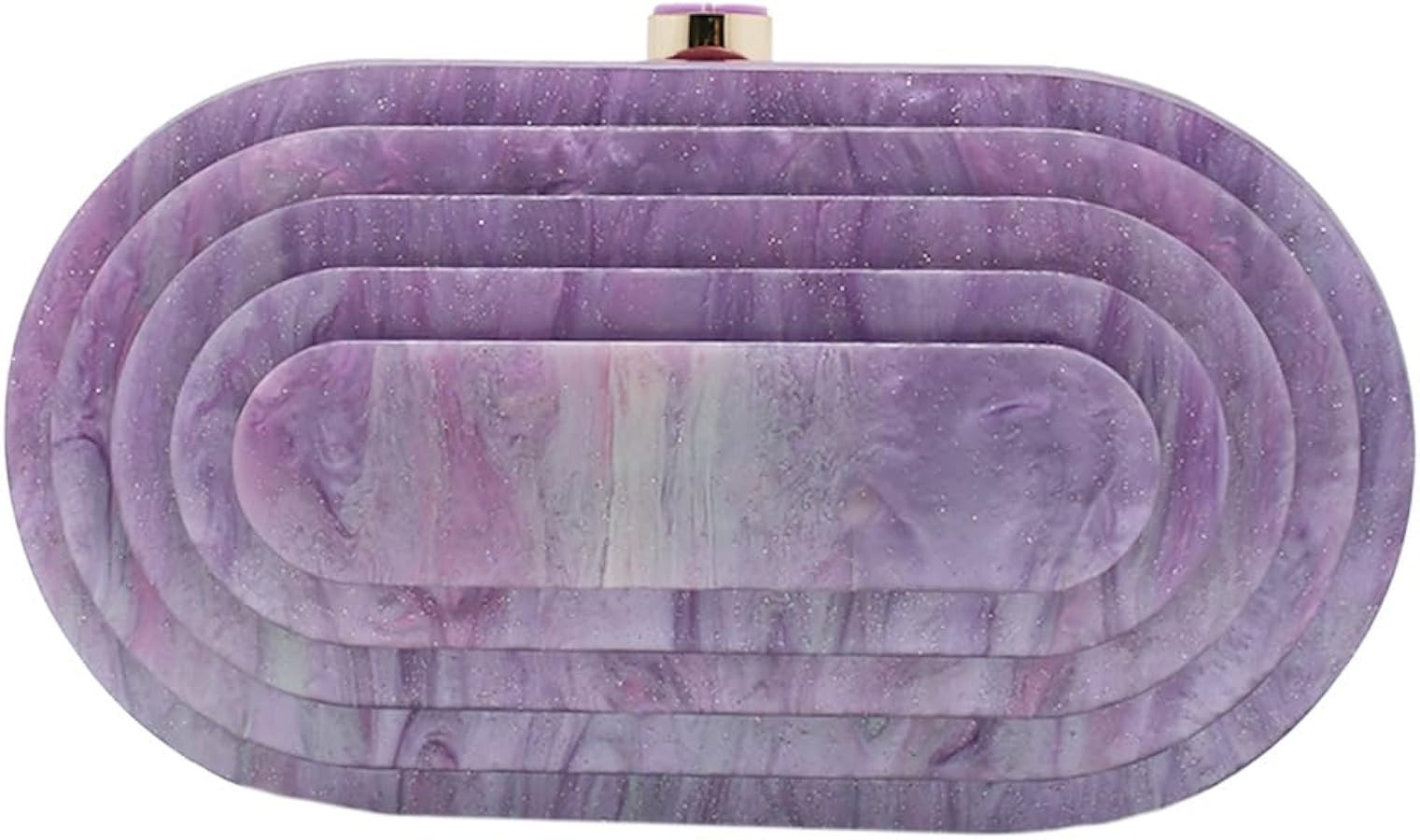 Acrylic Evening Clutch Bag for Women Shell Shape Shoulder Crossbody Bag Glitter Marble Purse Hand... | Amazon (US)