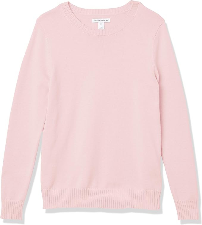 Amazon Essentials Women's 100% Cotton Crewneck Sweater (Available in Plus Size) | Amazon (US)