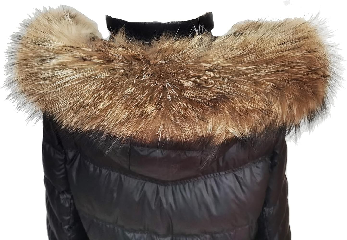Real Pelts Collars Warm Hairs Scarf Raccoon Hairs Collar Hood Unisex | Amazon (US)