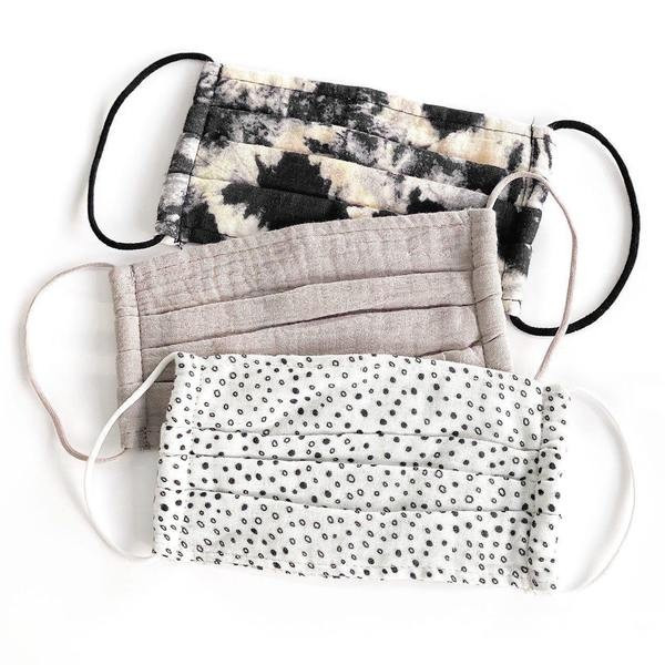 Cotton Face Mask 3pc Set - Neutral | Kitsch