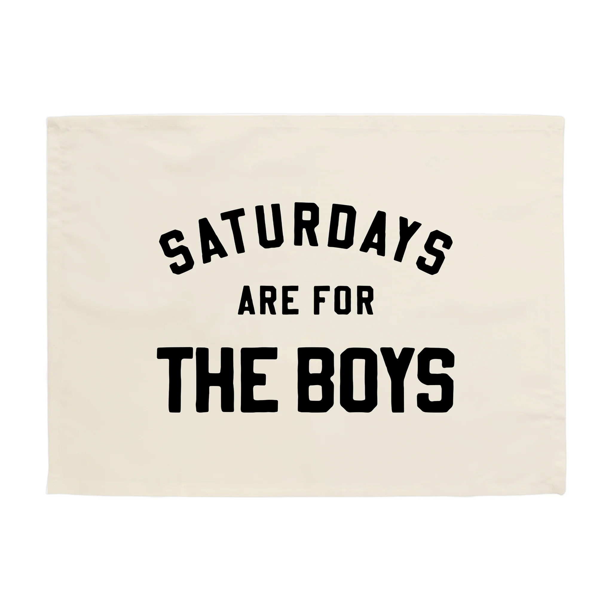 Saturdays are for the Boys Banner | Hunny Prints
