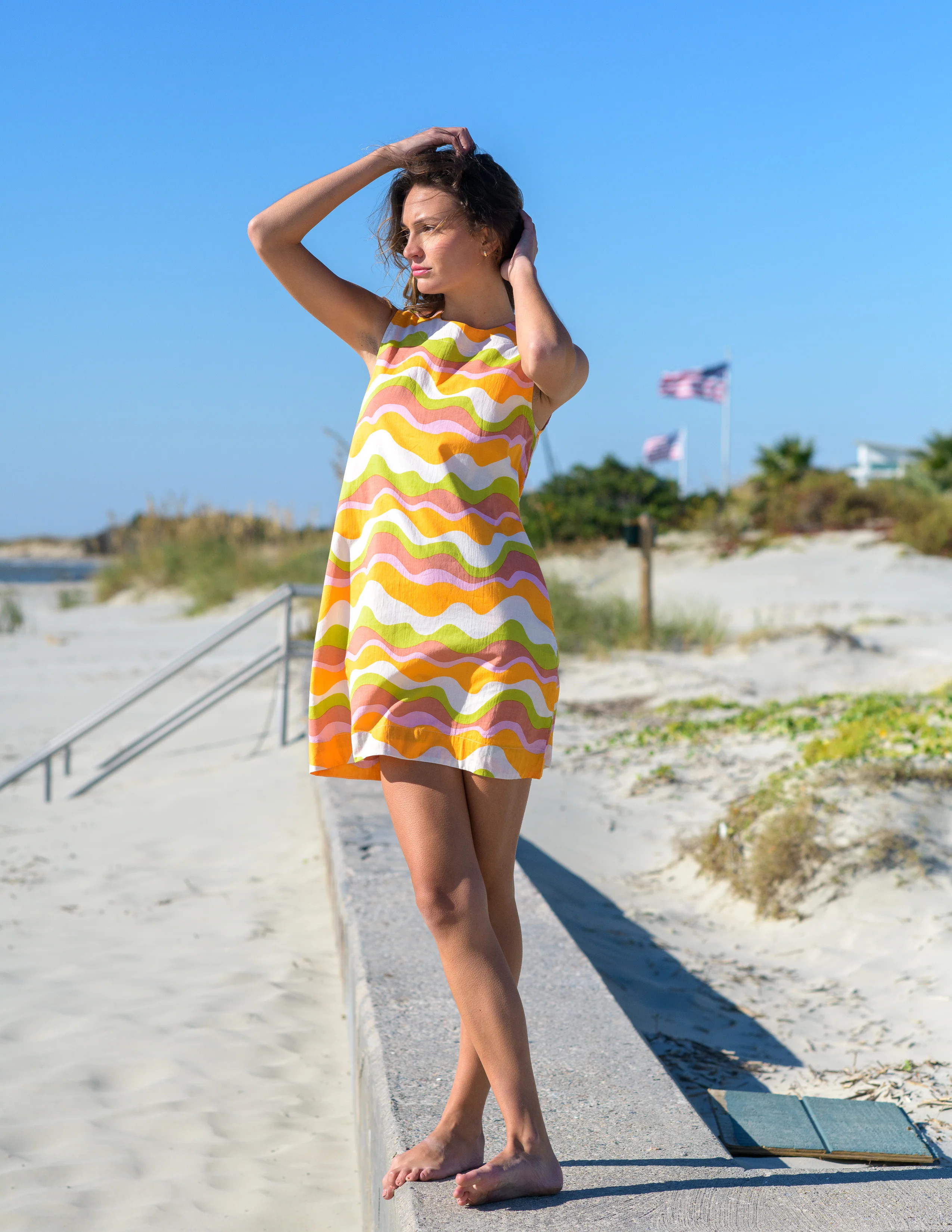 Ellie Dress in Tidal | Elizabeth James The Label