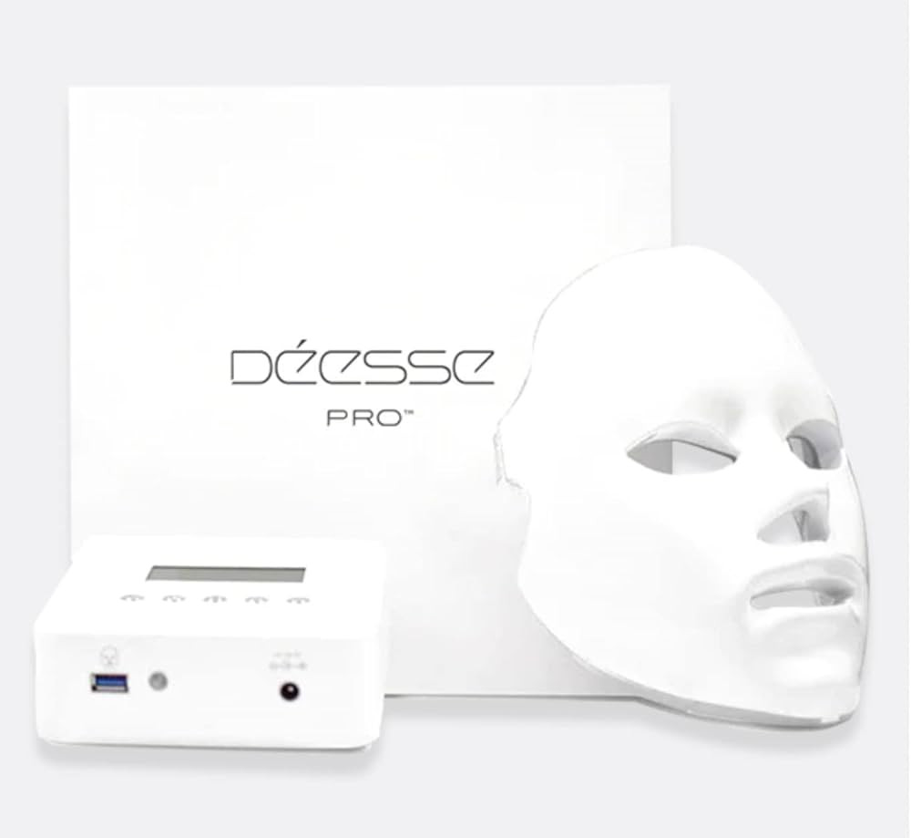 Déesse PRO LED Light Therapy Face Mask, White, 1700 gram. 4 Wavelengths for Anti-Ageing, Brighte... | Amazon (UK)