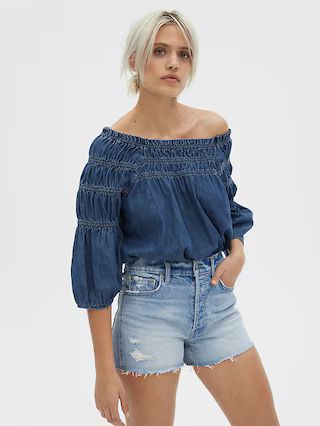 Off-Shoulder Ruched Top | Gap (US)