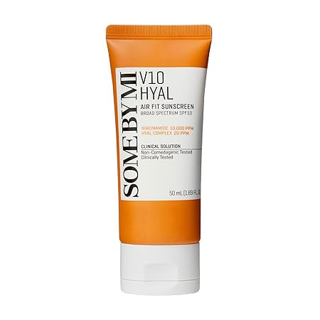SOME BY MI V10 Hyal Air Fit Sunscreen - 1.69Oz, 50ml - Daily Moisturizing SPF 50 Korean Sunscreen... | Amazon (US)