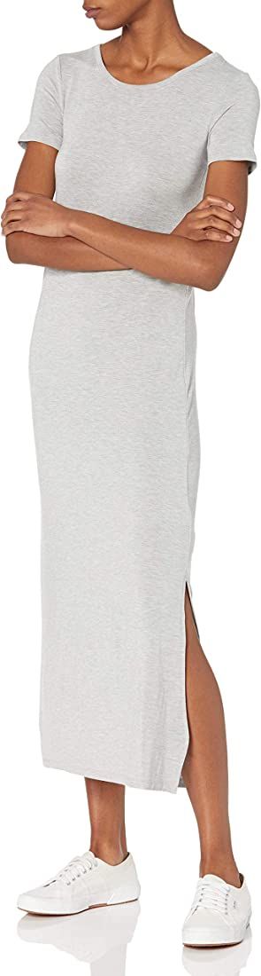 Amazon Essentials Women's Jersey Standard-Fit Short-Sleeve Crewneck Side Slit Maxi Dress (Previou... | Amazon (US)