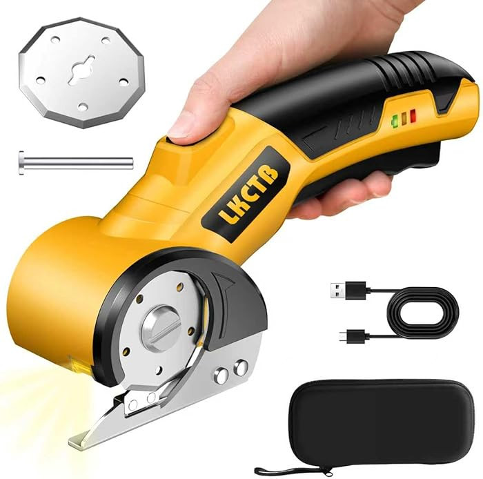 Electric Scissors, Cardboard Cutter, With LED Light, High-Efficiency Brushless Motor, 3500mAh Bat... | Amazon (US)