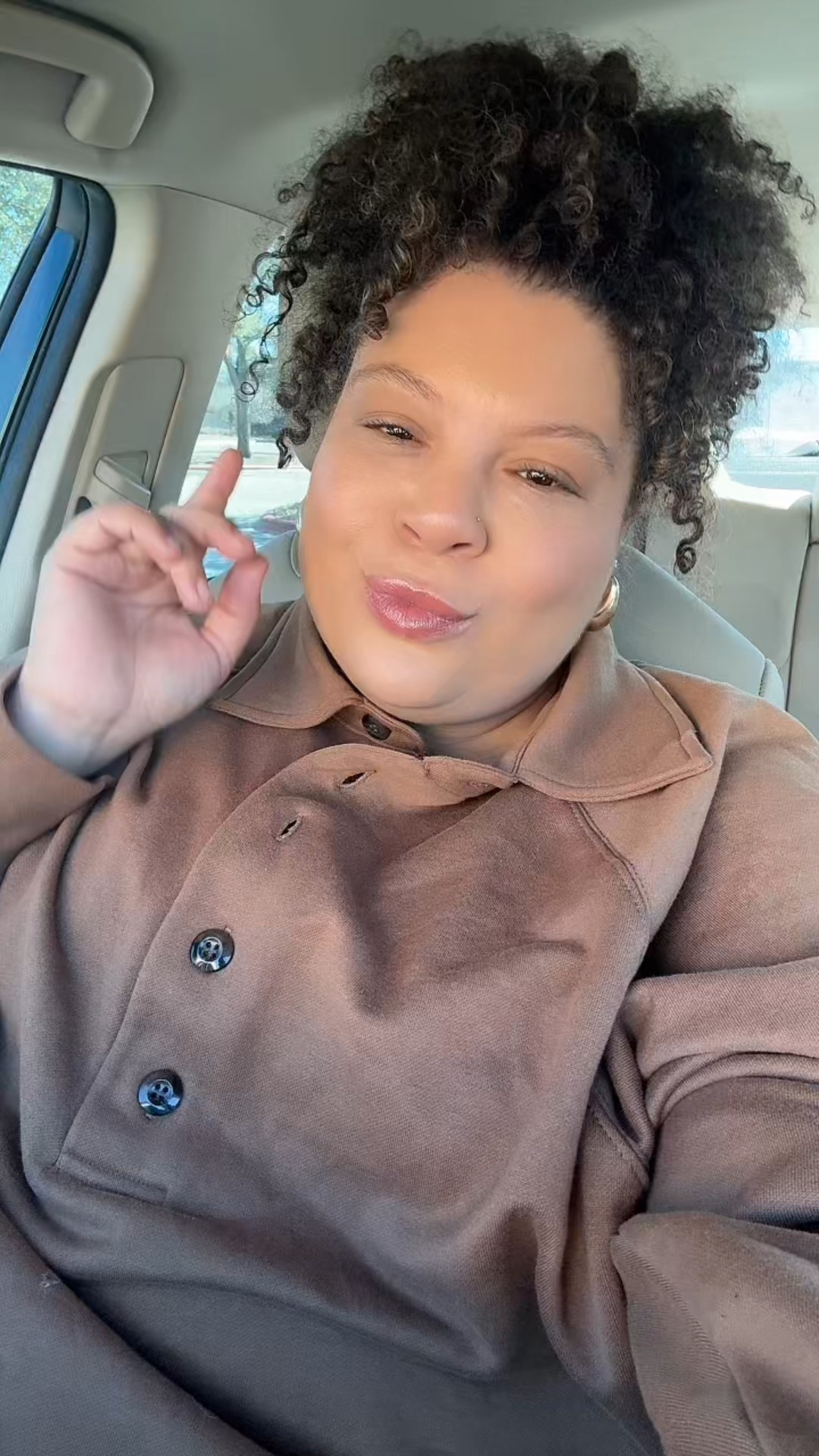 New hair who dis 😎😎😎 and yall I cannot stop wearing this polo sweatshirt! Whew I love it! The color and the comfort soooooo cozy! 

#LTKBeauty #LTKPlusSize #LTKselfcare