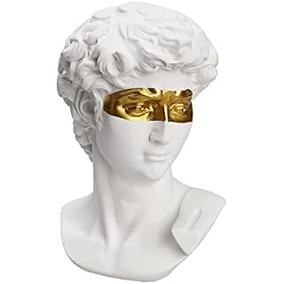 fumisee 6 Inch David Statue Resin Head Sculptures,Classic Greek Michelangelo David Bust Figurine,... | Amazon (US)