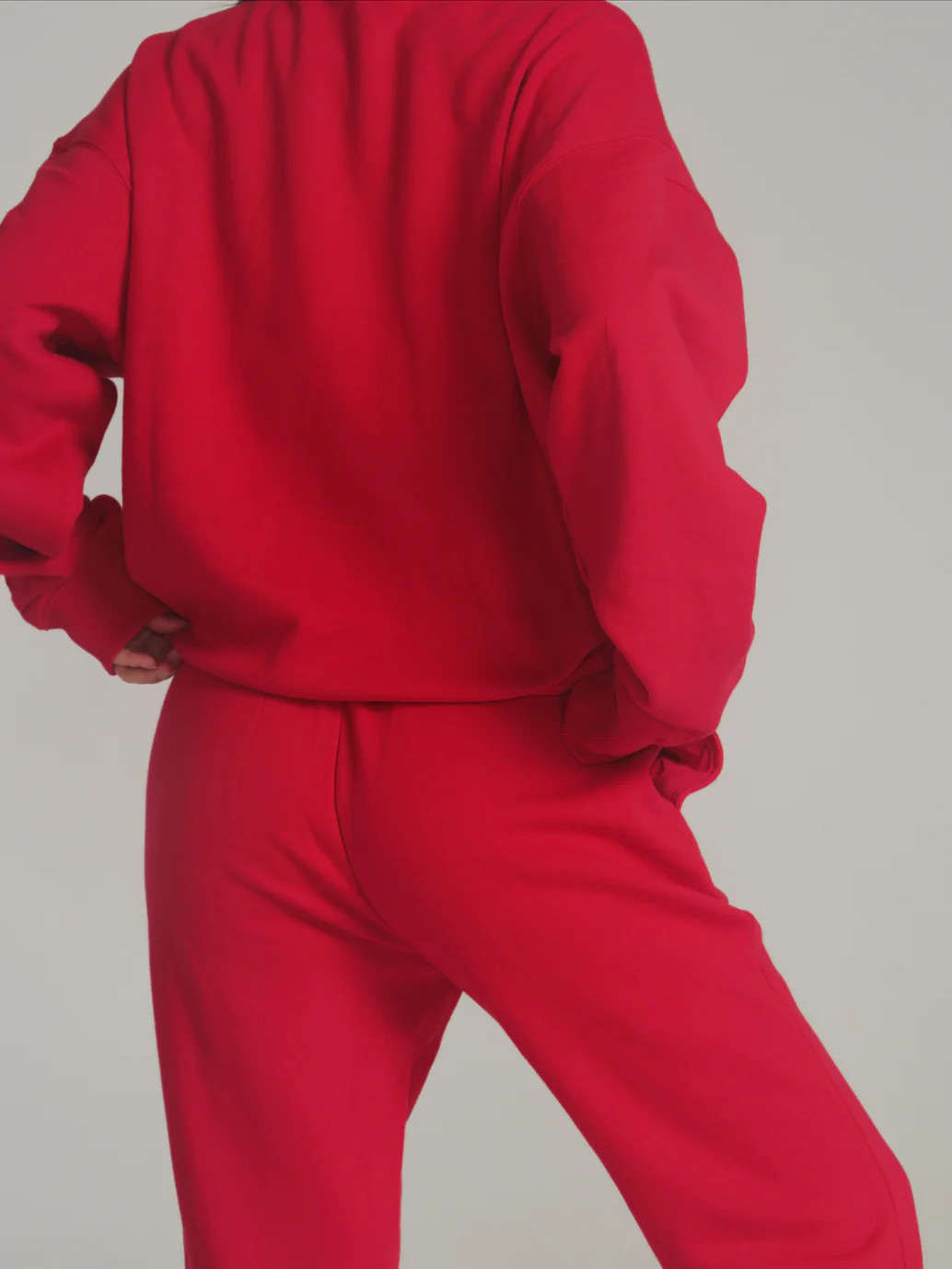 Threads Crew Pullover - Lipstick Red | Buffbunny Collection