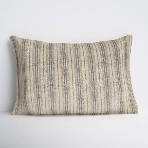 Regent Striped Linen Lumbar Throw Pillow | Wayfair North America