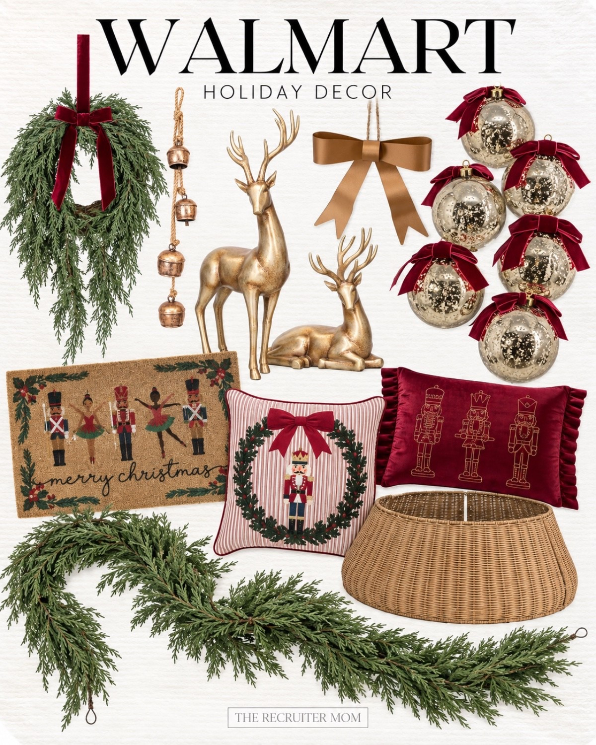 @Walmart just dropped the most gorgeous holiday decor for the nutcracker lover like me!!