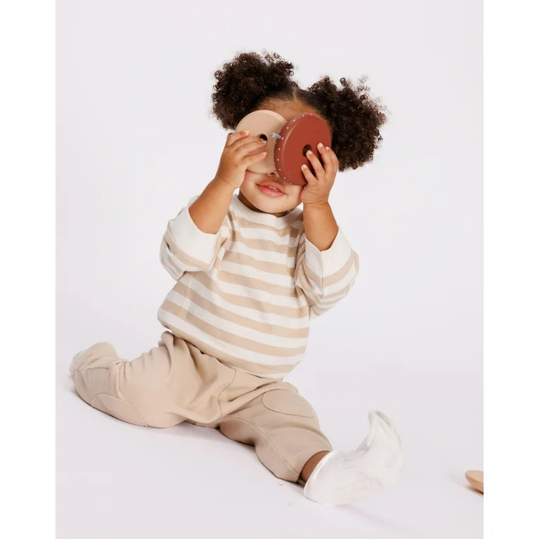 easy-peasy Baby Sweatshirt Bodysuit and Pants Outfit Set, 2-Piece, Sizes 0-24M - Walmart.com | Walmart (US)