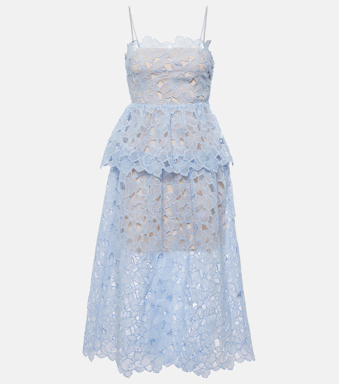 Organza lace midi dress | Mytheresa (US/CA)