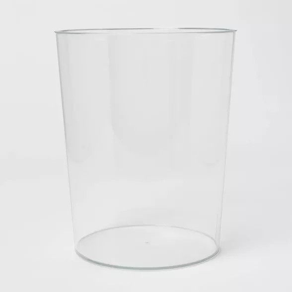 Solid Bathroom Wastebasket Clear - Room Essentials™ | Target