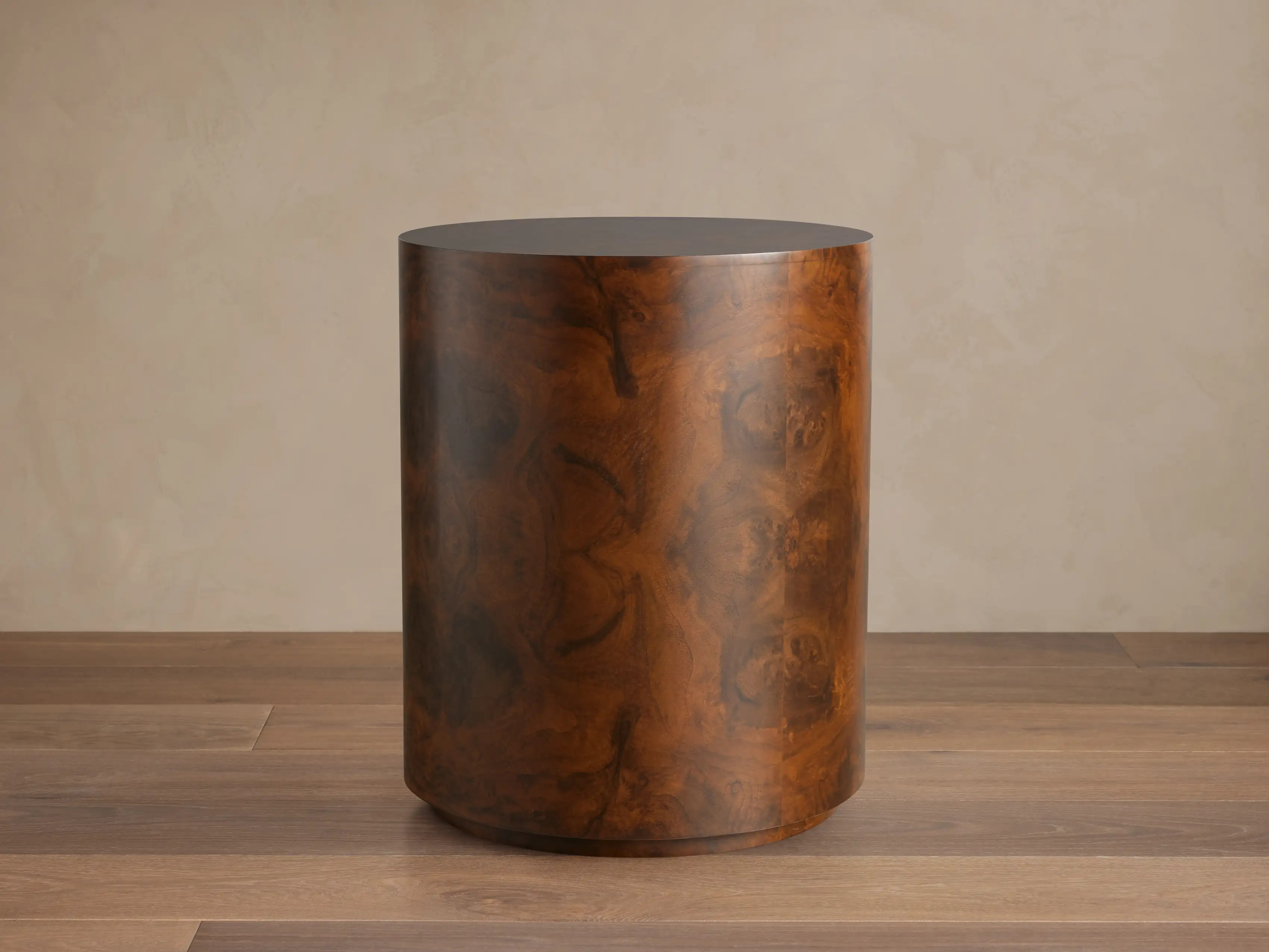 Cinzia Burl End Table | Arhaus