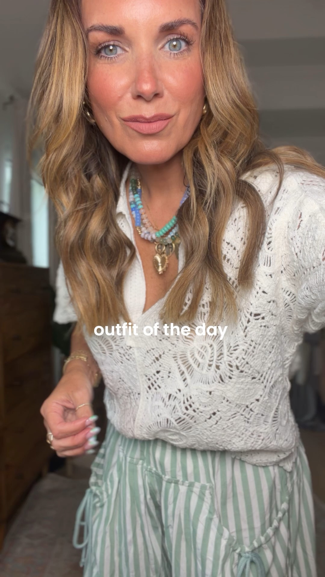 Outfit of the day!!
Love these look for less pants paired with my crochet top!! 
Wearing size small in both.

#LTKootd #LTKmomlife #LTKOver40
