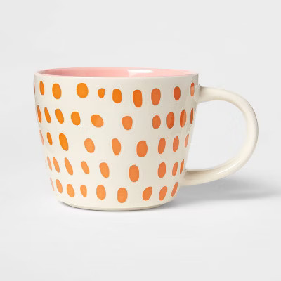 16oz Stoneware Dots Mug - Opalhouse™ | Target