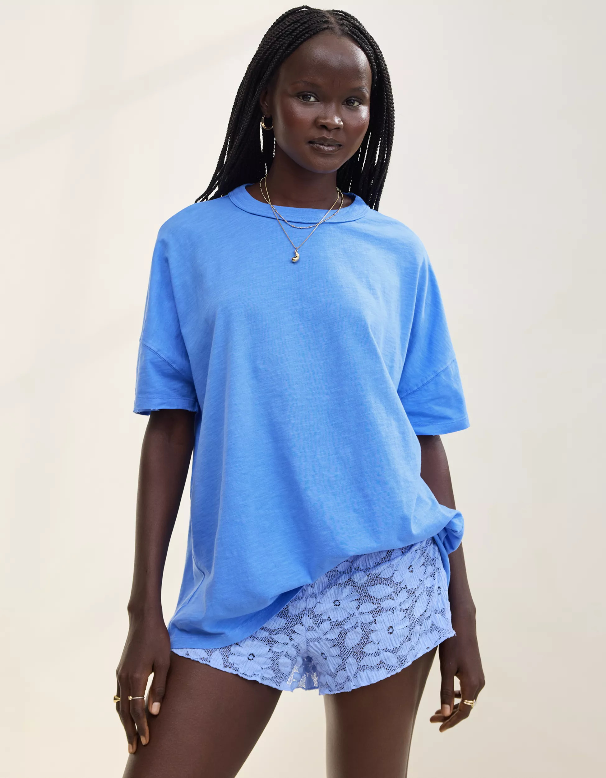 Aerie Oversized Crew Boyfriend T-Shirt | American Eagle Outfitters (US & CA)