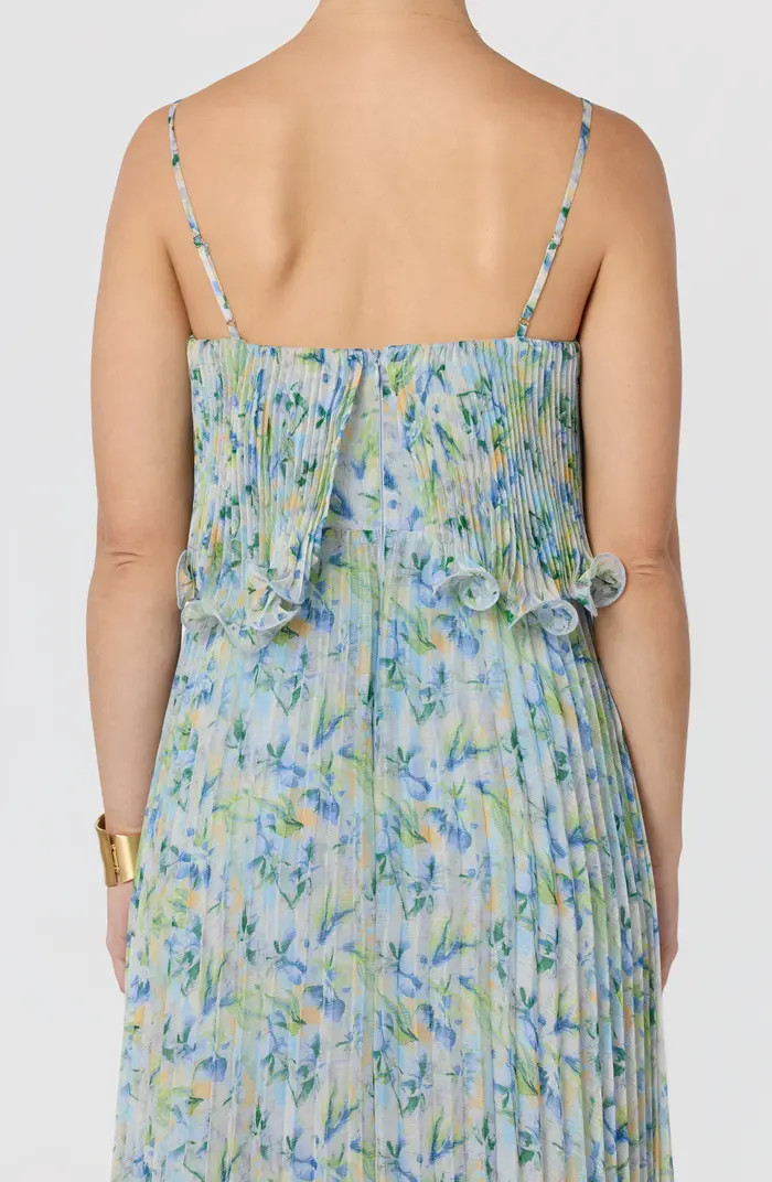 ASTR the Label Makennah Floral Pliss\u00e9 Maxi Dress | Nordstrom | Nordstrom