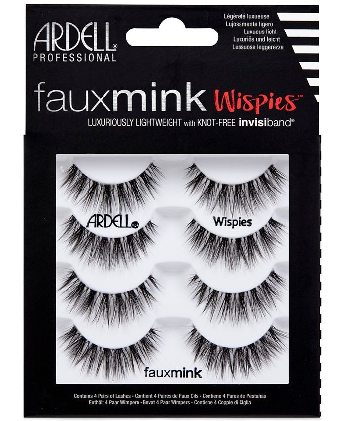 Ardell Faux Mink Lashes -Wispies 4-Pack & Reviews - Shop All Brands - Beauty - Macy's | Macys (US)