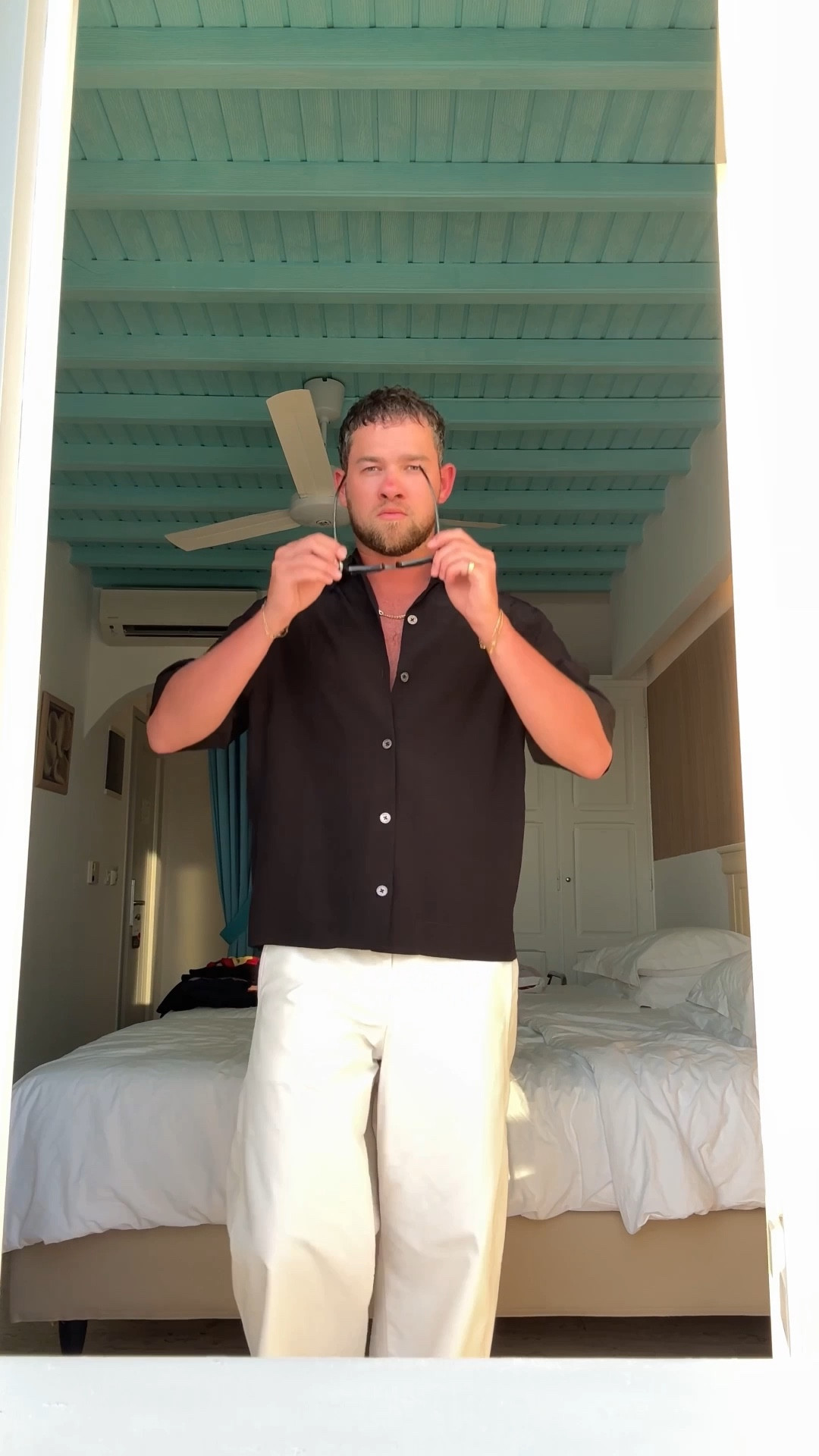 Mykonos dinner in Venroy, Uniqlo & Le Specs. 

#LTKmens #LTKstyletip #LTKtravel