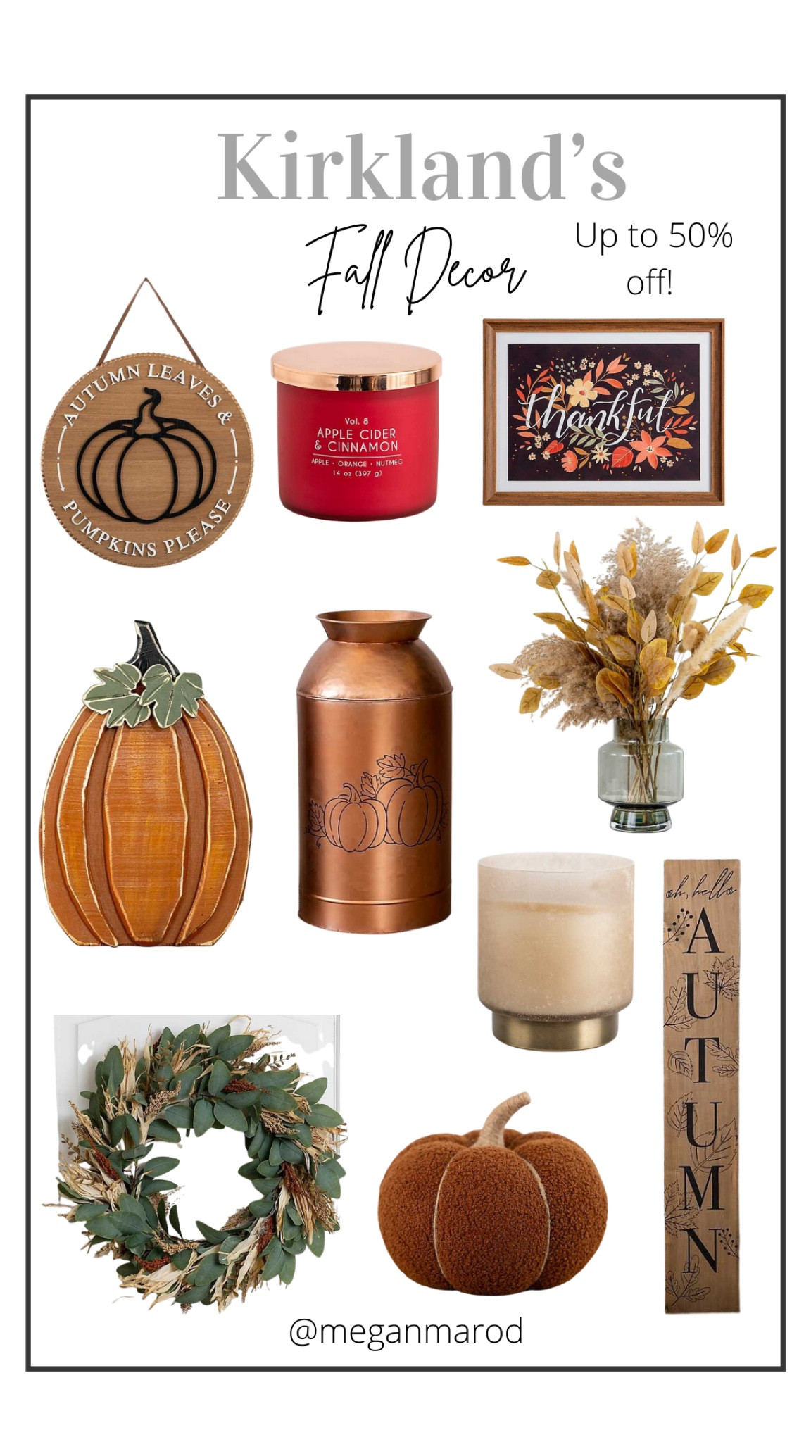 Kirklands 
Fall decor 
Up to 50% off! 

#LTKhome #LTKSeasonal #LTKstyletip