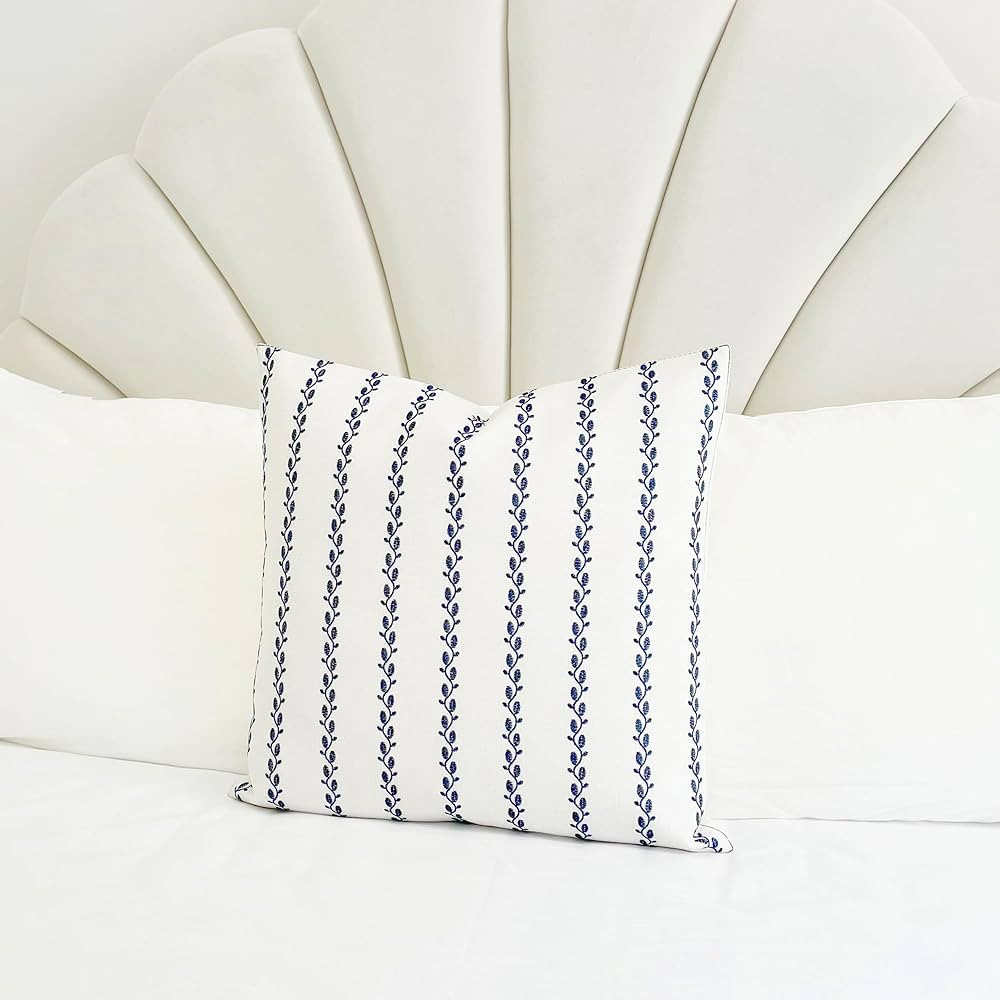 Slow Cow Linen Embroidery Decorative Throw Pillow Cover Cushion Cover for Couch Sofa Bedroom18 x ... | Amazon (US)