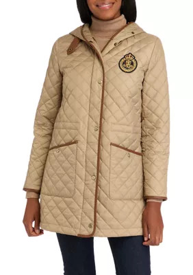 Lauren Ralph Lauren Women's Quilted Coat with Crest | Belk