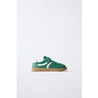 Zara - Retro Barefoot Sneakers - Green - 9½ (6.4 Inches) - Kids | Zara US