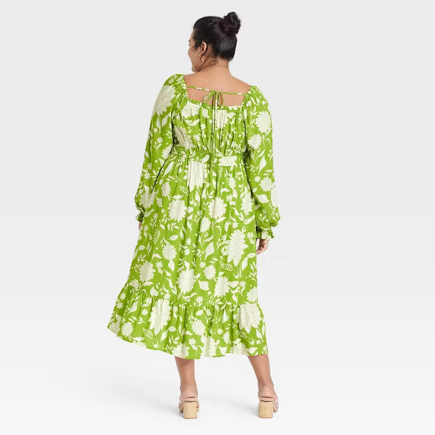 Women's Plus Size Balloon Long Sleeve Dress - Ava & Viv™ | Target