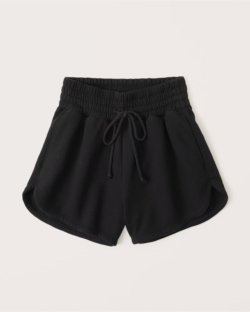 Women's Dolphin-Hem Fleece Shorts | Women's | Abercrombie.com | Abercrombie & Fitch (US)