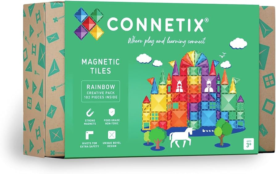 CONNETIX Rainbow Creative Pack, 102 Pieces | Amazon (US)