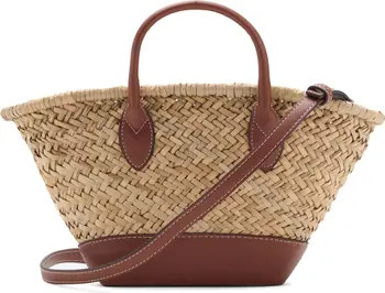 Small Double Handle Natural Fiber Crossbody Bag | Nordstrom