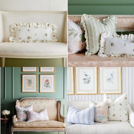 Hunting for one of the kind decor pieces to elevate your home this summer? Check out our handpicked newly released the Collected collection from Caitlin Wilson. Love the breezy and romantic English charm prints pillows with ruffled edges. They will instantly and magically elevate your home with a touch of sophisticated d world nostalgia. 

#LTKGiftGuide #LTKHome #LTKSeasonal