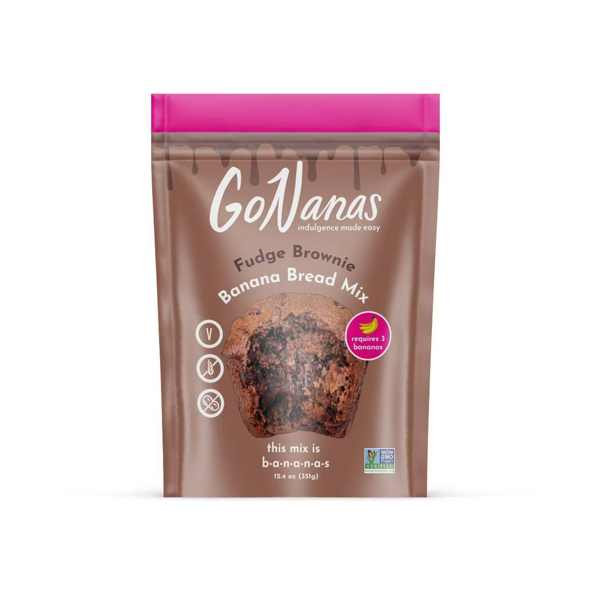 GoNanas Fudge Brownie Banana Bread Mix - 12.4oz | Target