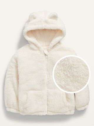 Sherpa Critter Zip Hoodie for Toddler Girls | Old Navy (US)