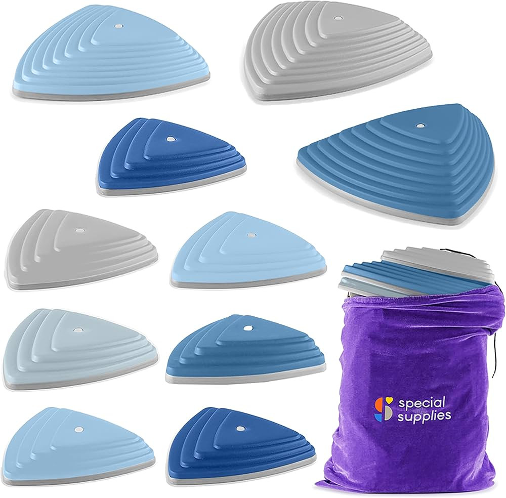 Special Supplies 10 Stepping Stones for Kids Indoor and Outdoor Balance Blocks Promote Coordinati... | Amazon (US)